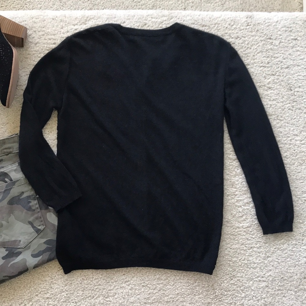 Zara Black Lace Front Cardigan - Picture 6 of 6